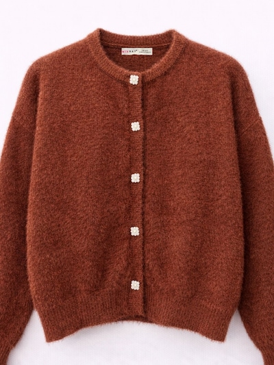 MixRay Strickjacke 'Strickjacken' in S-L in braun, Produktansicht