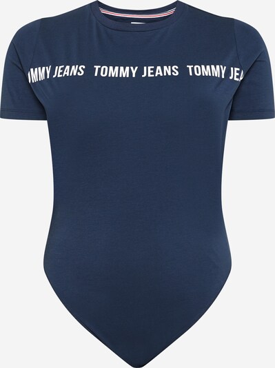 Tommy Jeans Curve Bodi majica u mornarsko plava / bijela, Pregled proizvoda