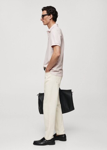 MANGO MAN T-shirt 'Rea' i rosa