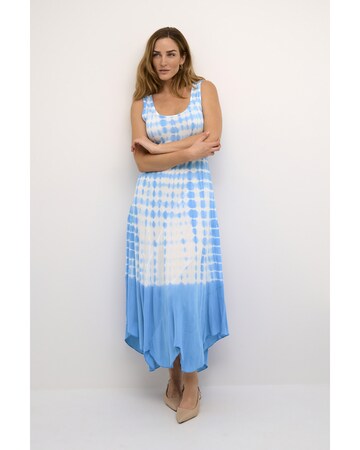 Robe Cream en bleu : devant