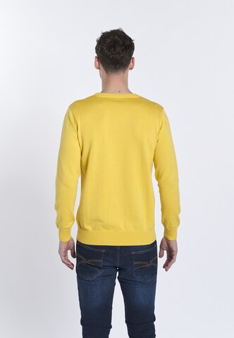 Pullover 'NARCISO' di DENIM CULTURE in giallo