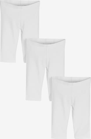Next Skinny Leggings in White: front