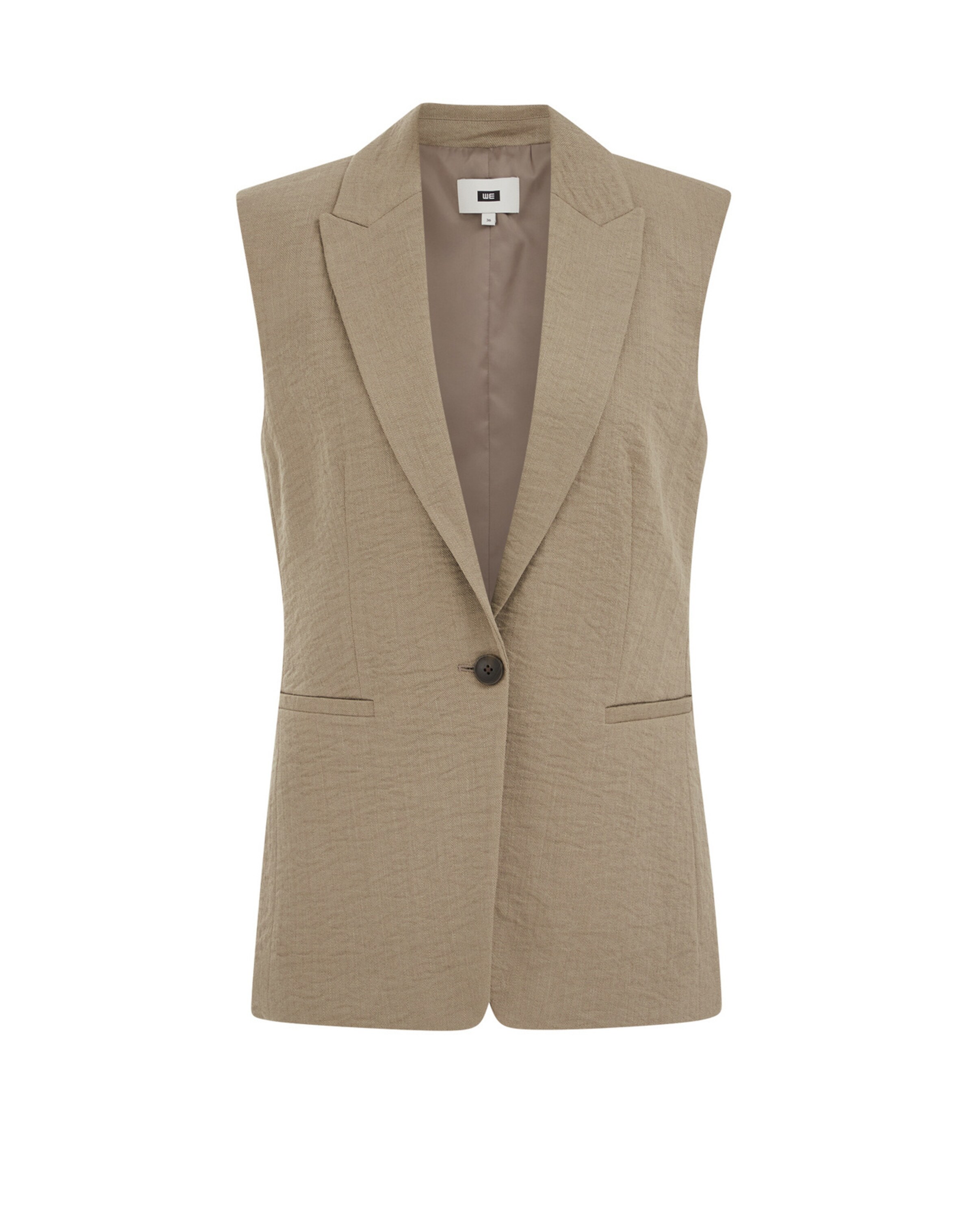 WE Fashion Жилет от костюма в Серый: спереди