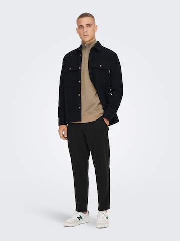 Only & Sons Regular Fit Skjorte 'Scott' i svart