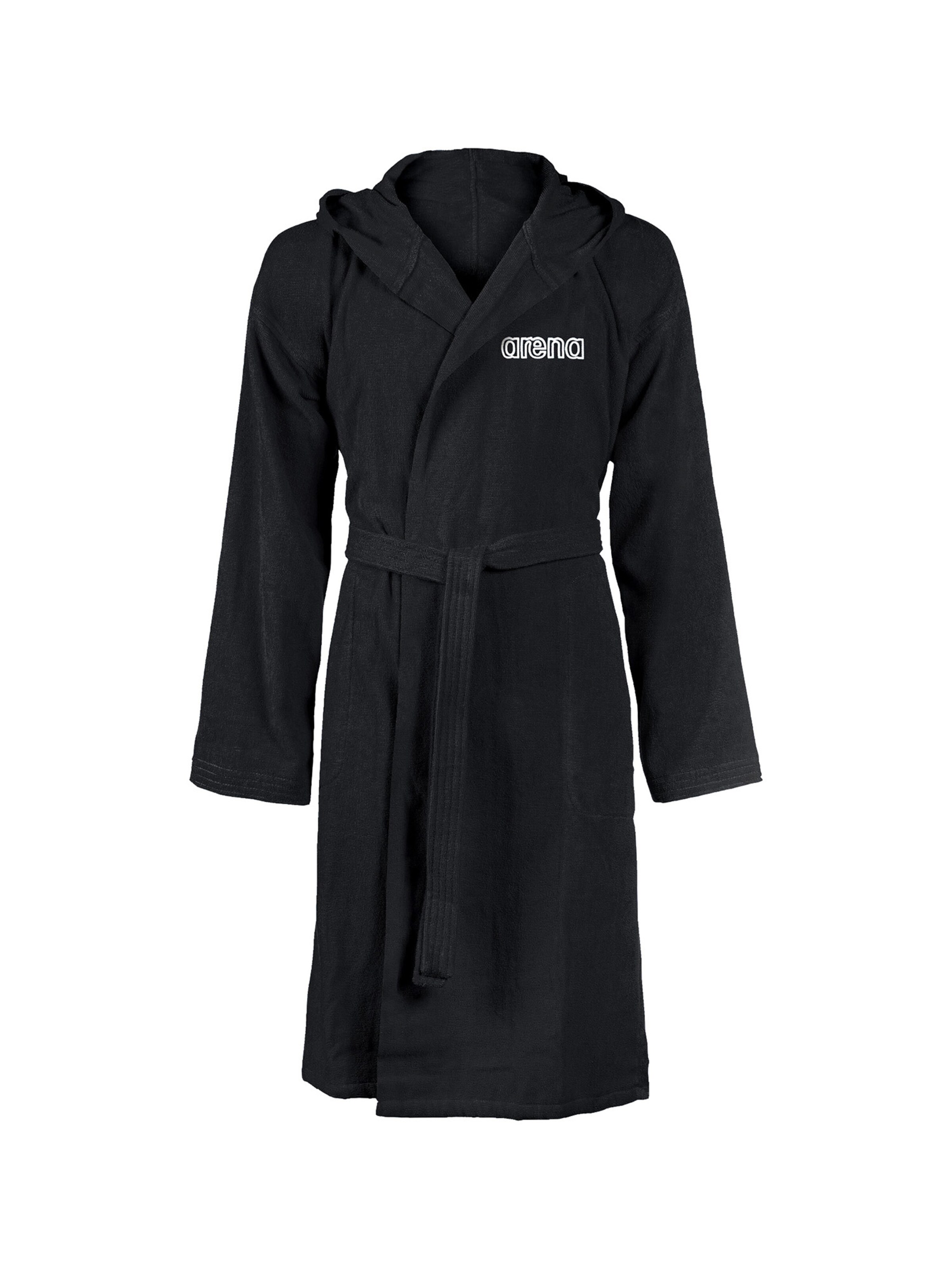 ARENA Short Bathrobe 'ZEPPELIN LIGHT' in Grey: front