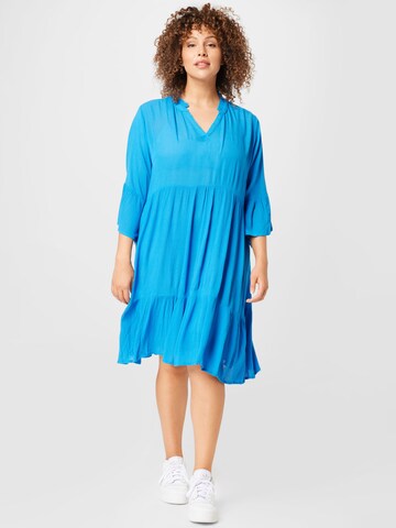 Robe 'Mariana' KAFFE CURVE en bleu : devant