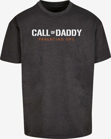 Merchcode Shirt 'Fathers Day - Call of Daddy' in Grey: front