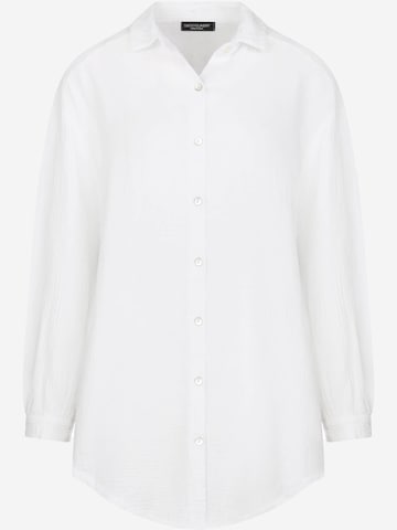 SASSYCLASSY Bluse 'lange Variante' in Weiß: Vorderseite