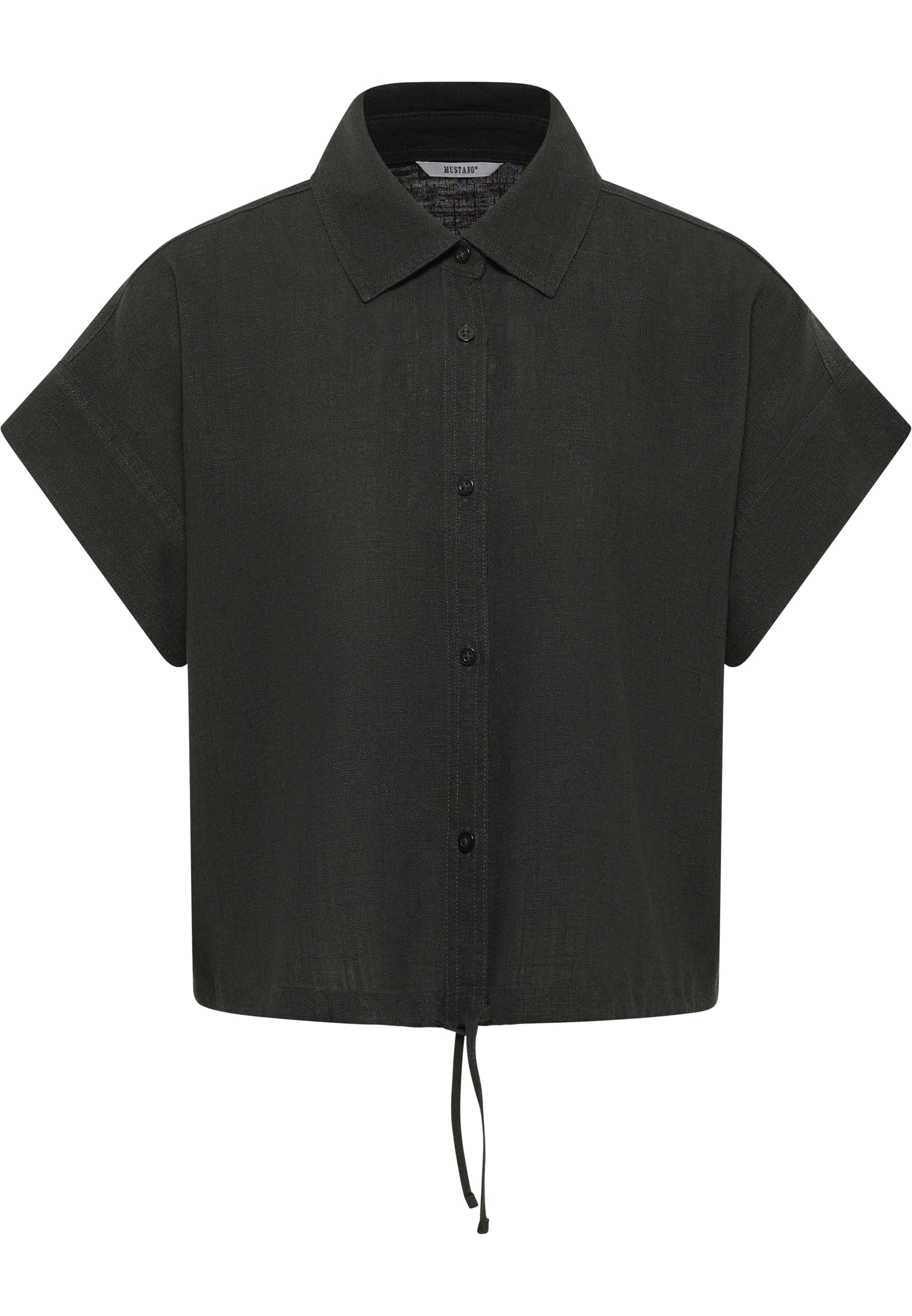 MUSTANG Bluse 'YASHANNAH' in Schwarz: Vorderseite