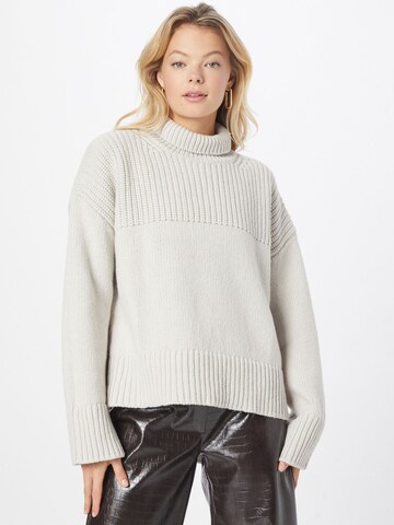 Dondup Sweater 'COLLO ALTO' in White: front