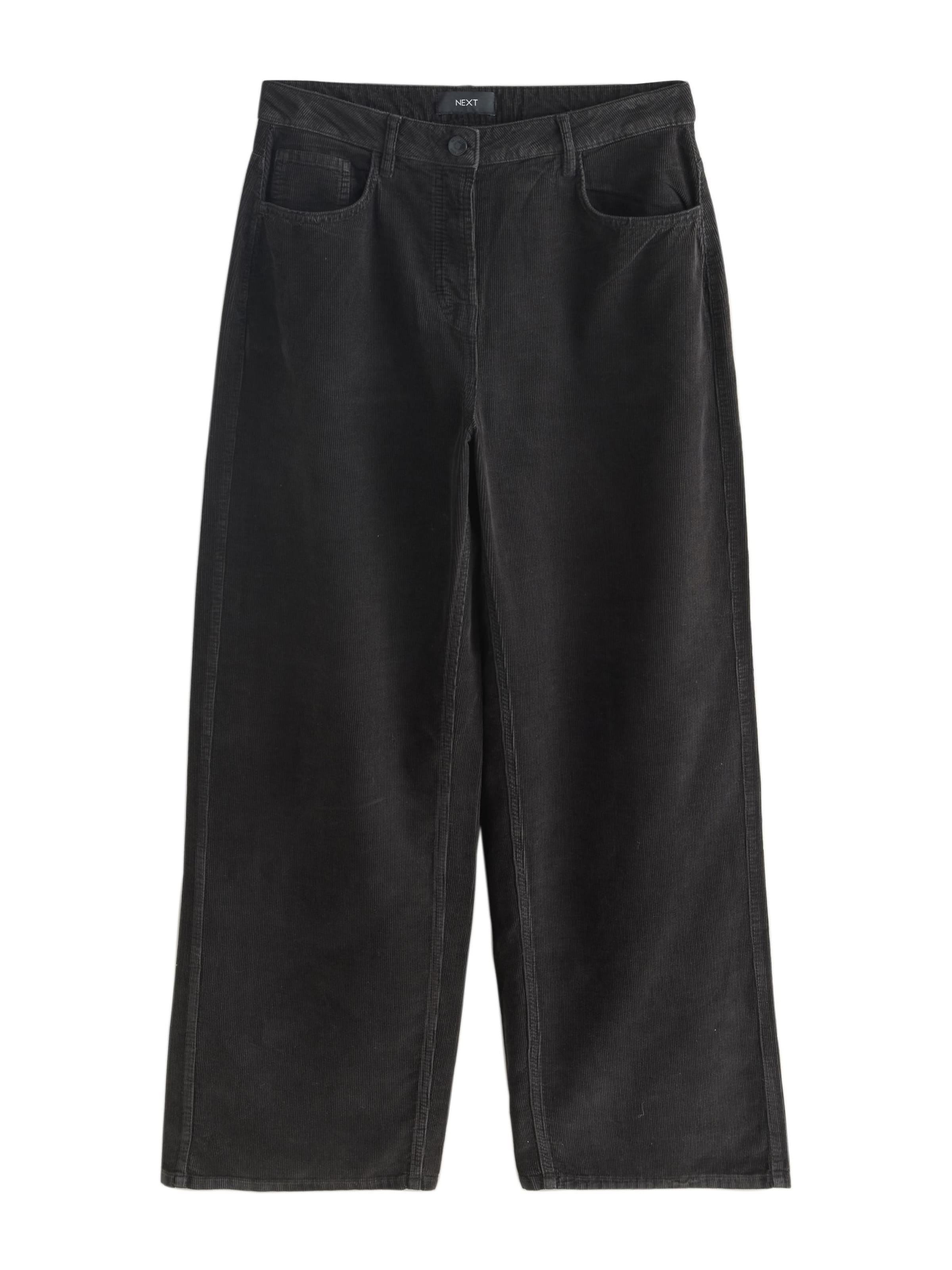 Wide Leg Pantalon Next en noir : devant