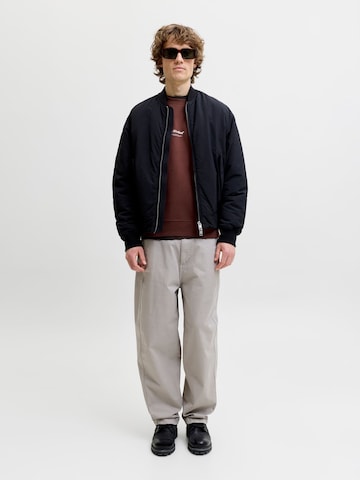 JACK & JONES Sweatshirt 'JJESoho' in Brown