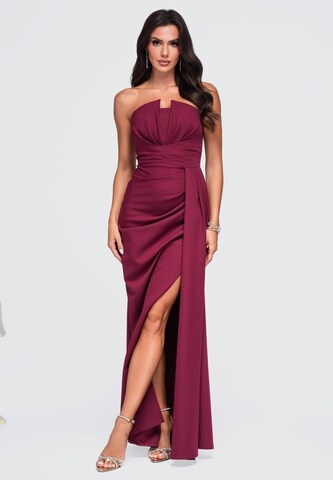 Ombre Evening dress 'Zulma' in Red: front