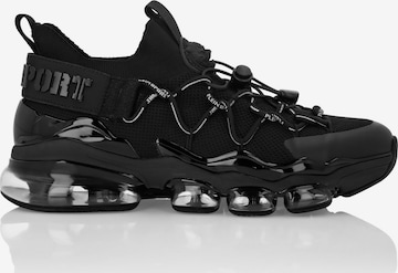 Plein Sport - Zapatillas deportivas bajas 'Thunder' en negro: frente