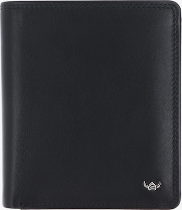 Porte-monnaies 'Polo' GOLDEN HEAD en noir : devant