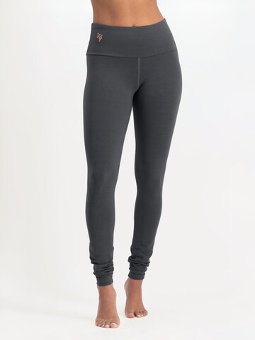 Urban Goddess Yoga & Activewear Slim fit Leggings 'Satya Yoga & Pilates' in Grey: front