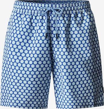 Hackett London Board Shorts 'Seashell' in Blue: front
