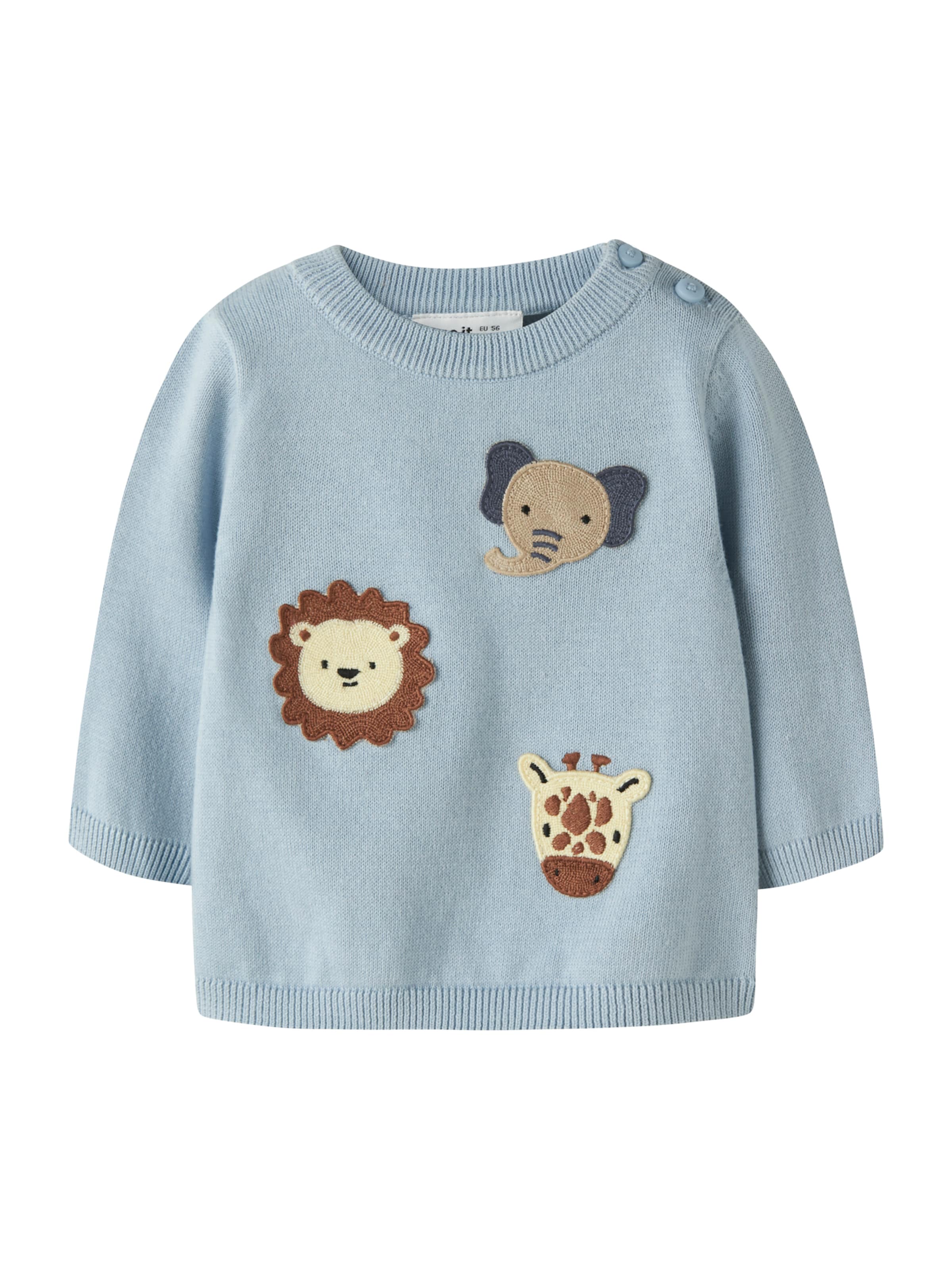 NAME IT Trui 'NBMHAPS' in Blauw: voorkant