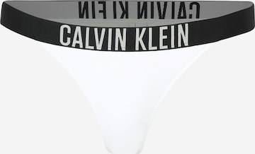 Calvin Klein Swimwear Bikini Bottoms in White: front