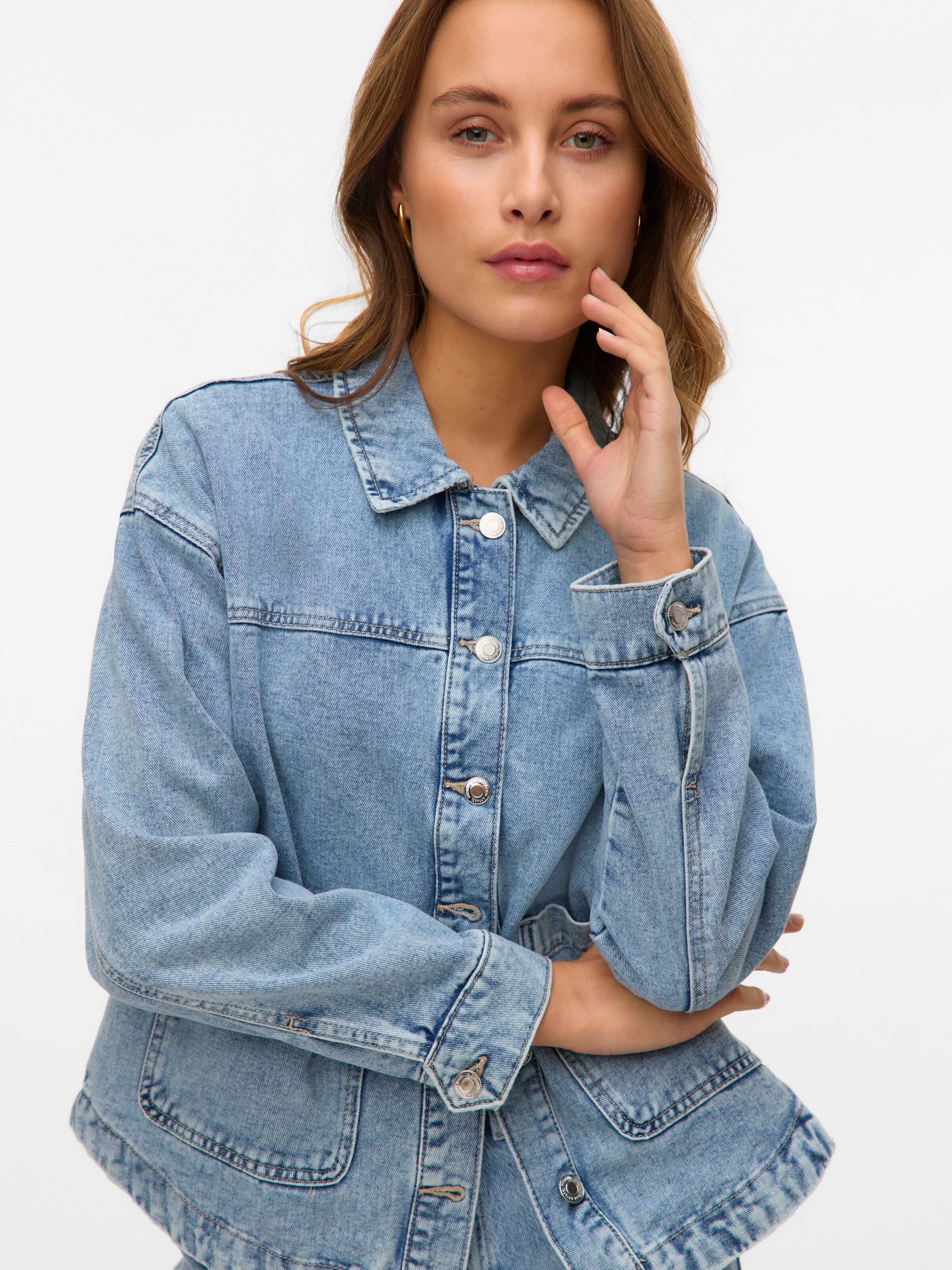 VERO MODA Φθινοπωρινό και ανοιξιάτικο μπουφάν 'VMJamie' σε μπλε