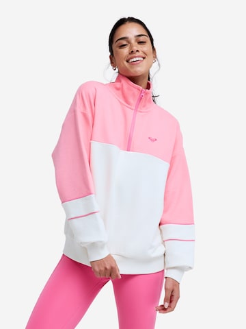ROXY Athletic Fleece Jacket 'Ess Energy New' in Purple: front
