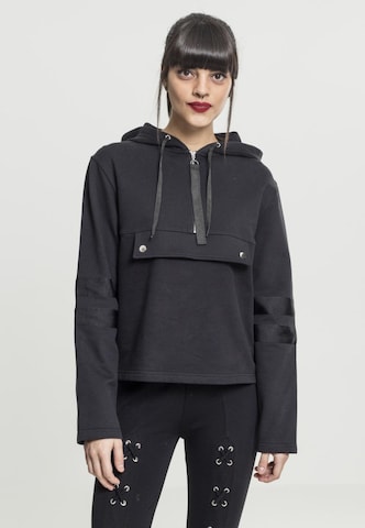 Urban Classics Sweatshirt in Black: front