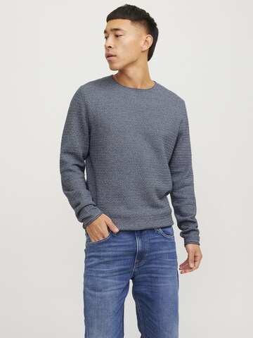 JACK & JONES Pulóver 'Blumiguel' - kék: elől