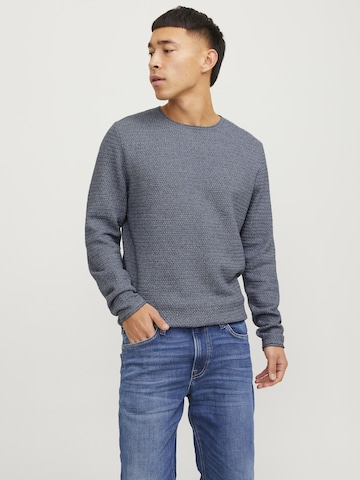 JACK & JONES Sveter 'Blumiguel' - Modrá: predná strana