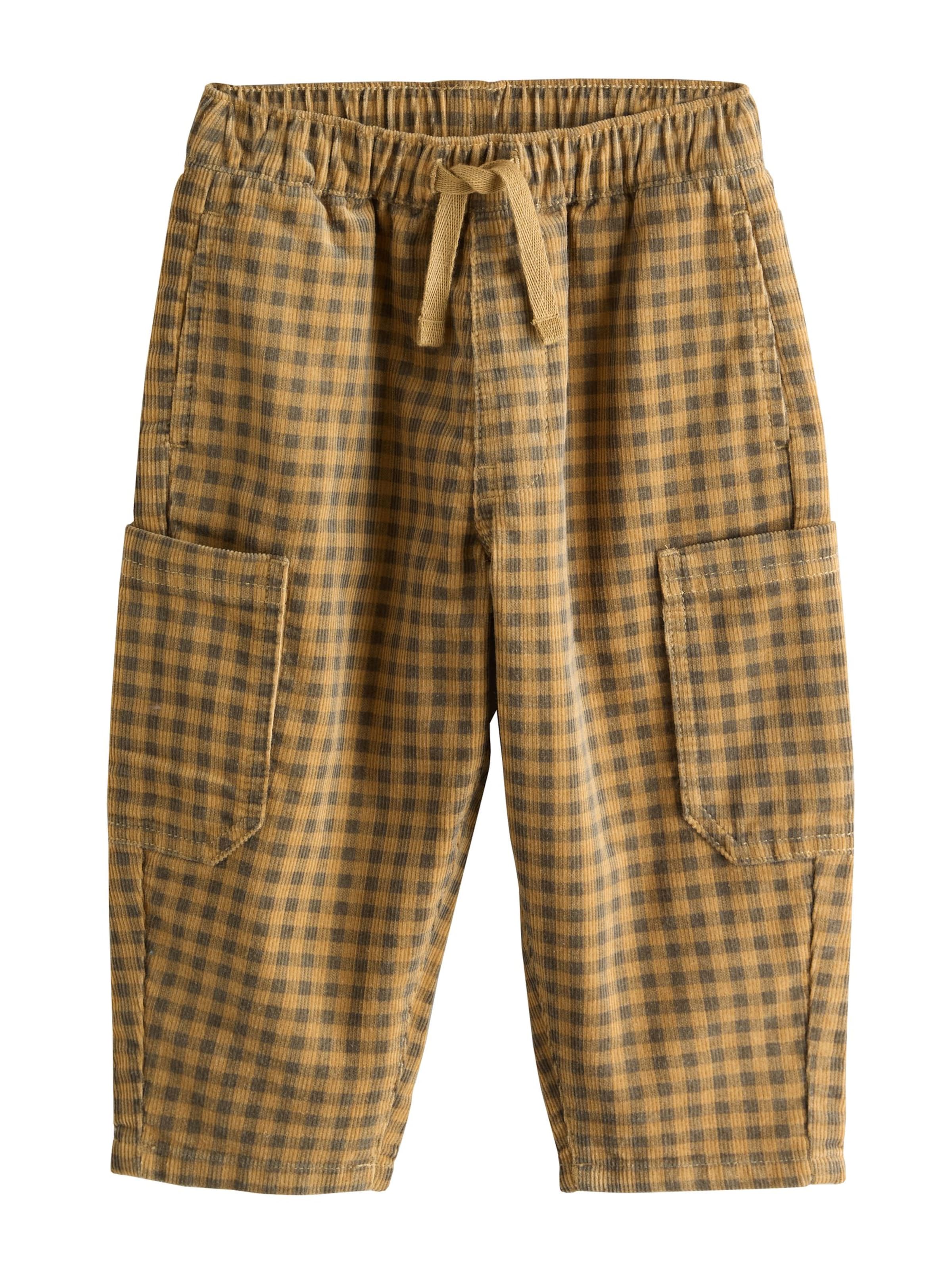 Barrel Pantaloni de la Next pe galben: față