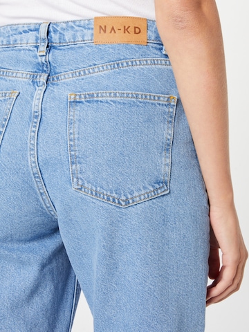 NA-KD Wide Leg Jeans in Blau