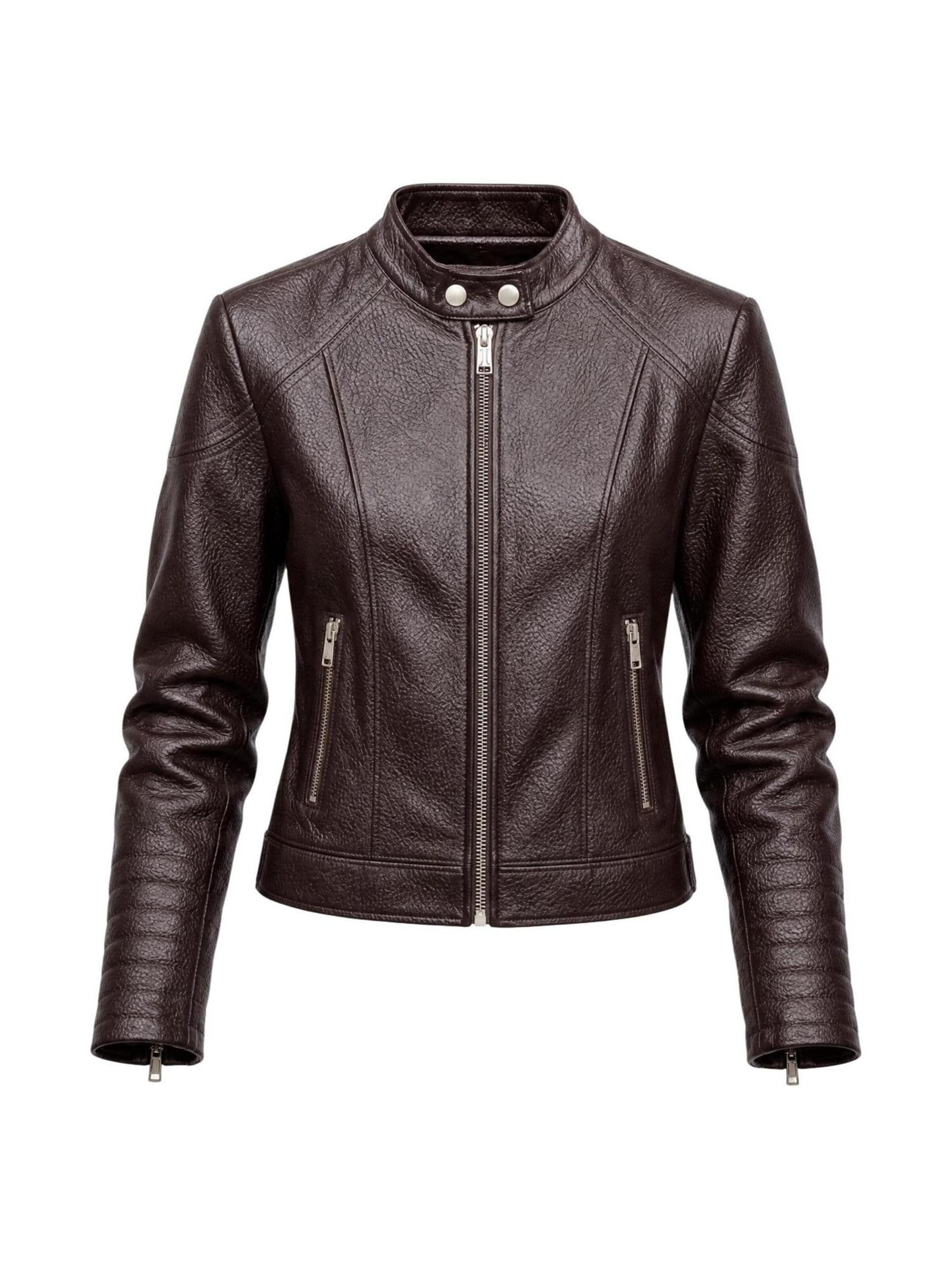 GUESS Winterjas 'MARLENE CARIBOU PU M W6YL25 W2914' in Bruin: voorkant