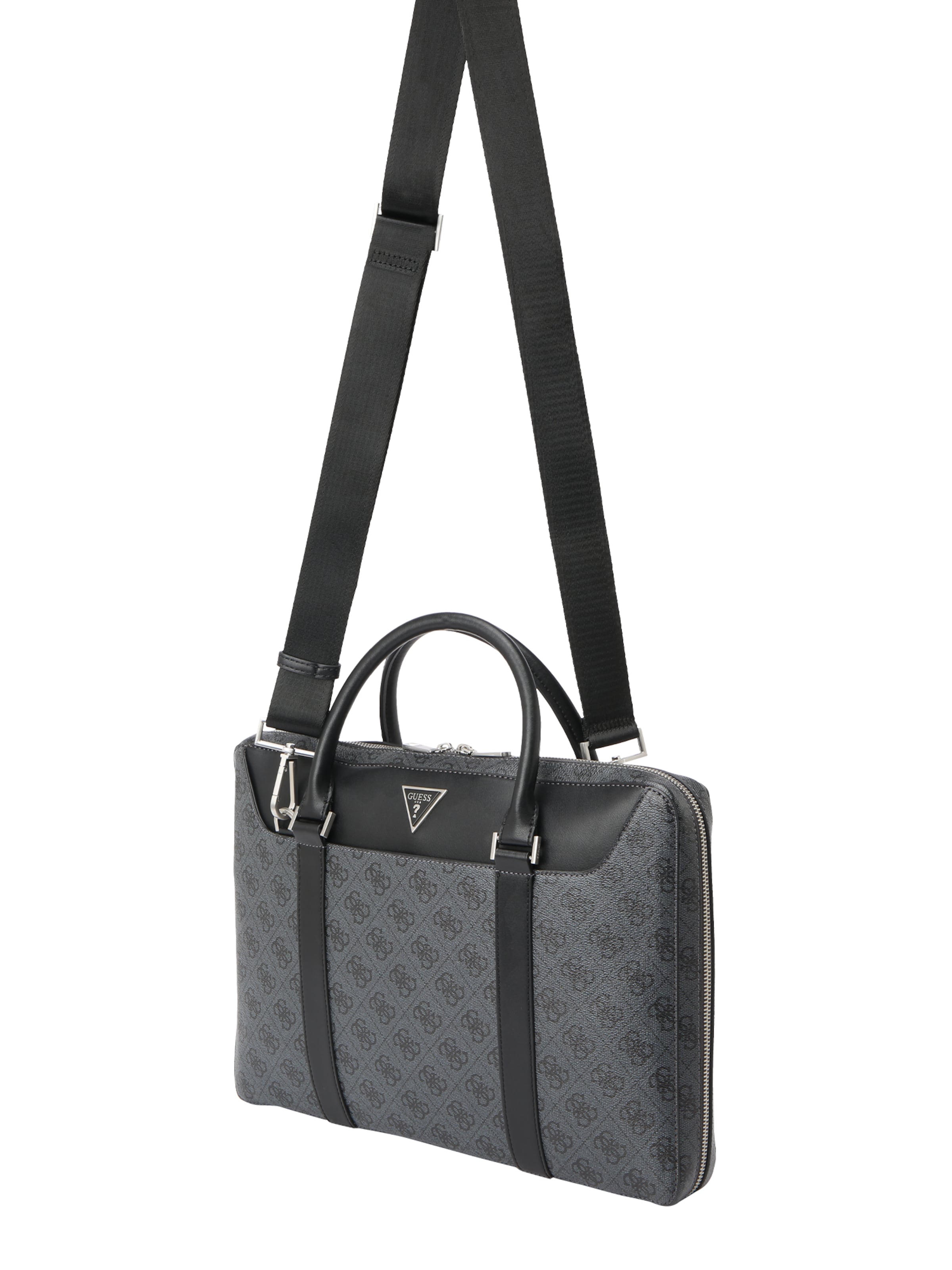 GUESS Laptoptas 'PARMA DOCUMENT CASE W HANDLES' in Zwart