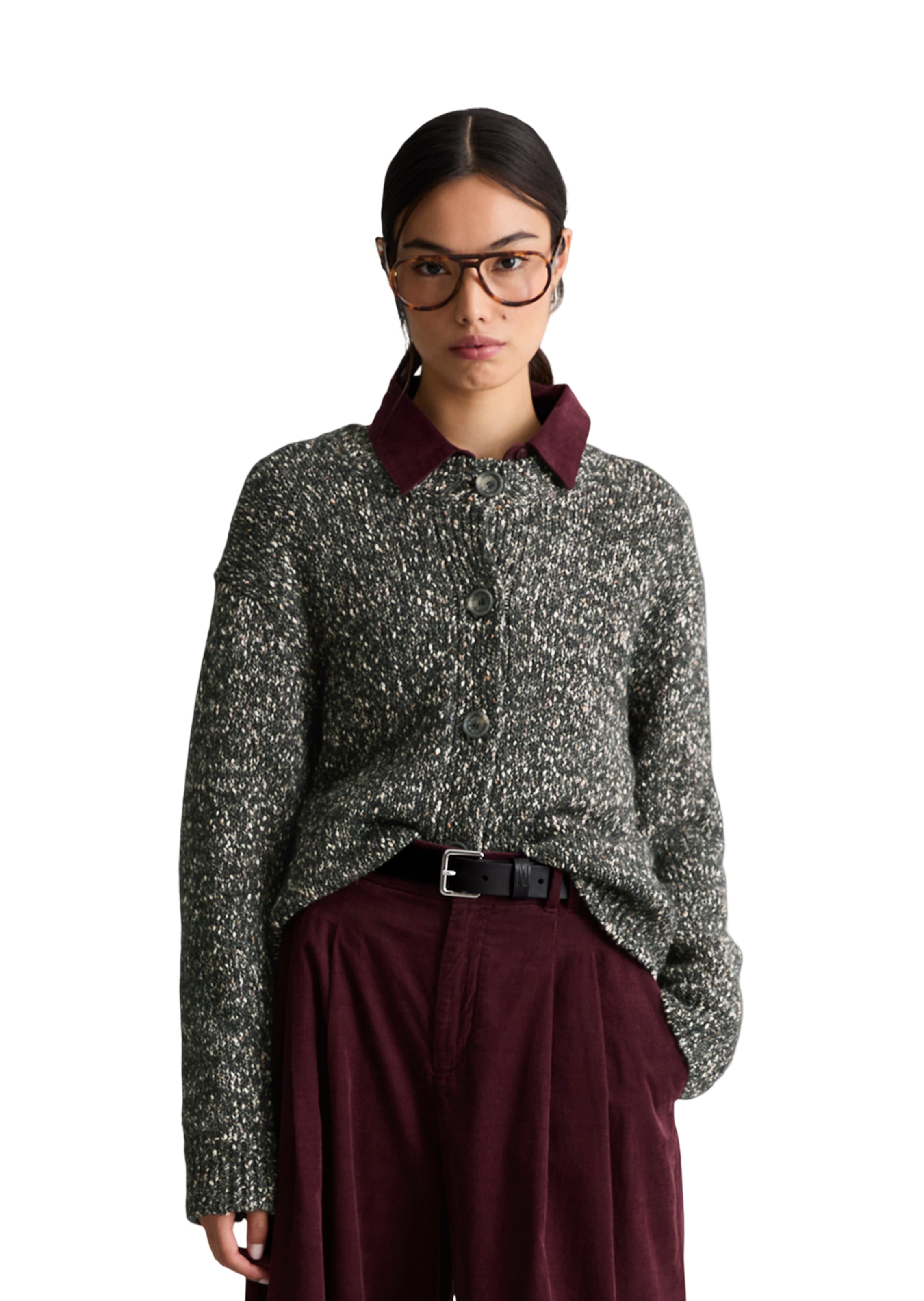 Cardigan Marc O'Polo DENIM en gris : devant