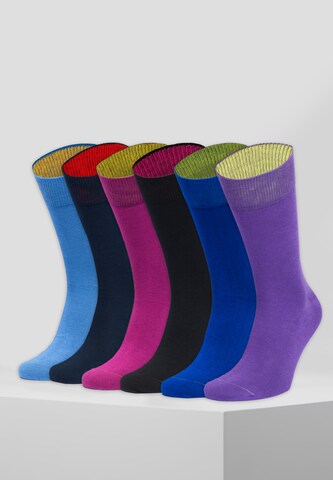 Chaussettes Von Jungfeld en mélange de couleurs