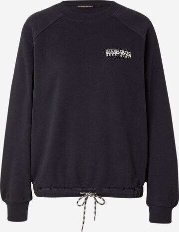 NAPAPIJRI Sweatshirt 'B-BOYD' in Zwart: voorkant