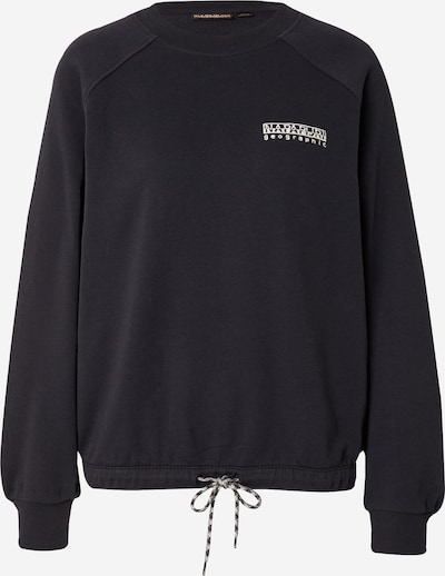 NAPAPIJRI Sweatshirt 'B-BOYD' in safran / puder / schwarz / weiß, Produktansicht