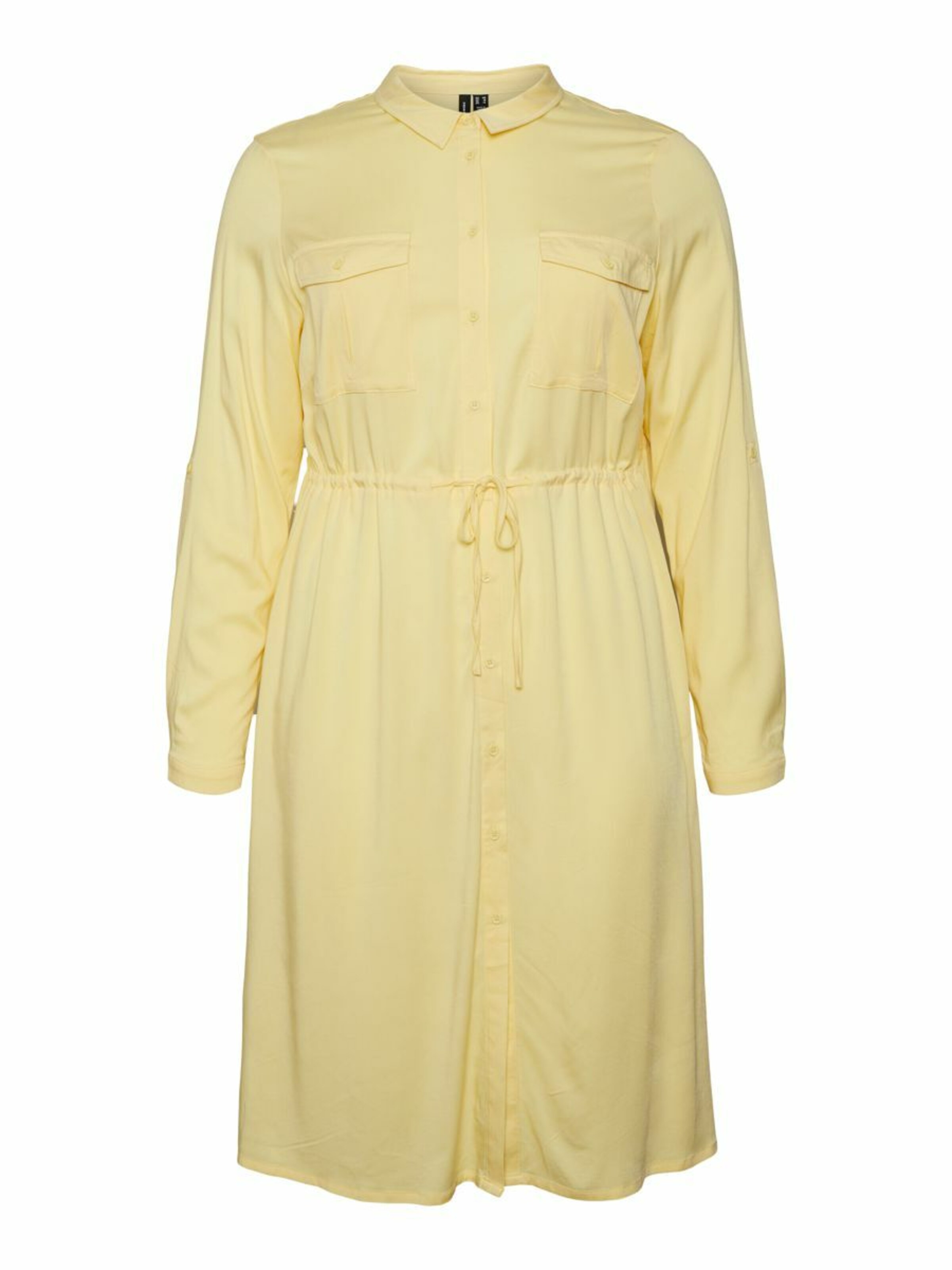 Frauen Große Größen Vero Moda Curve Kleid 'JOSIE' in Hellgelb - CY68171 Frauen Große Größen Vero Moda Curve Kleid 'JOSIE' in Hellgelb - CY68171