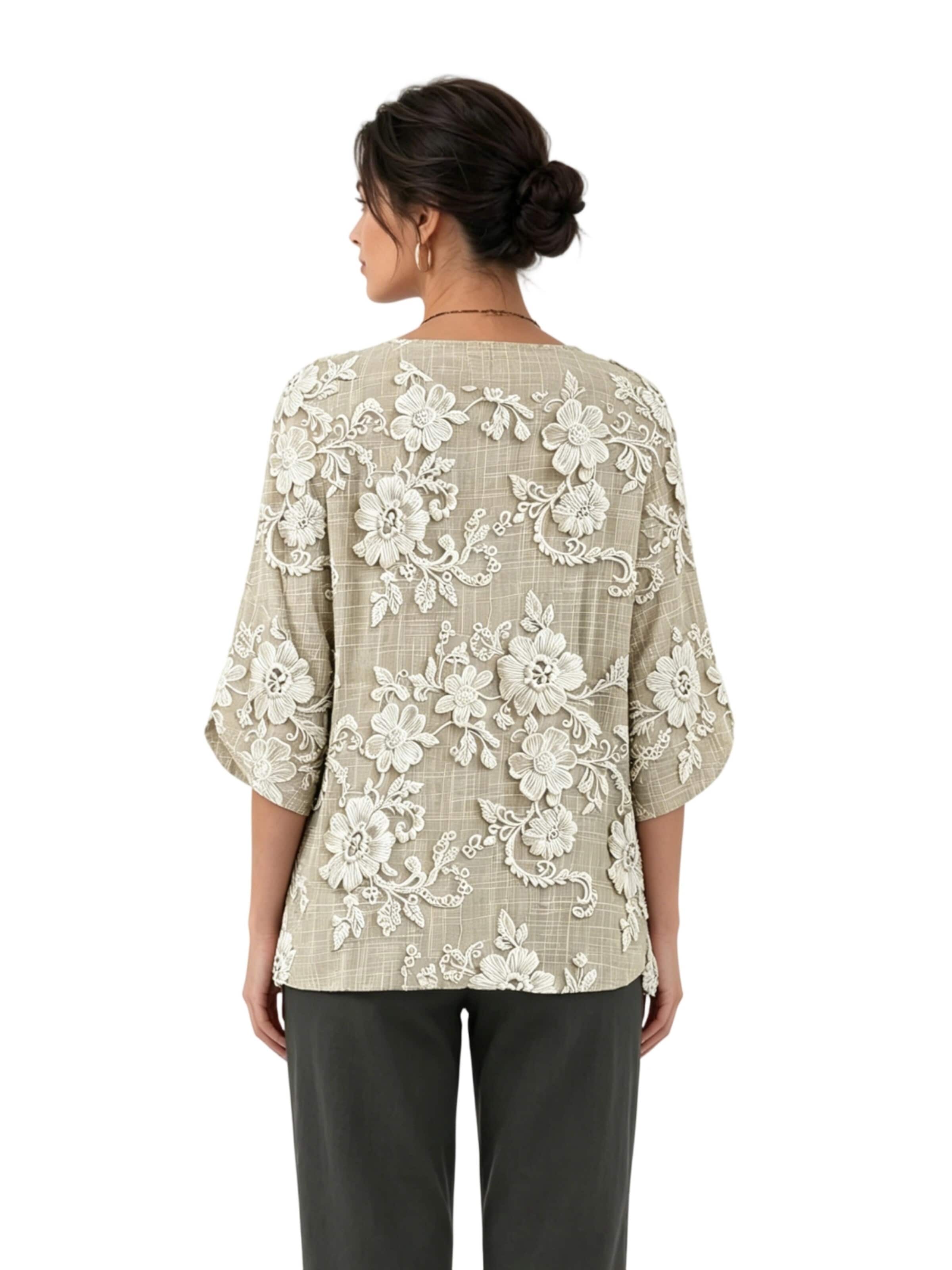 Yesfashion Bluse in Beige