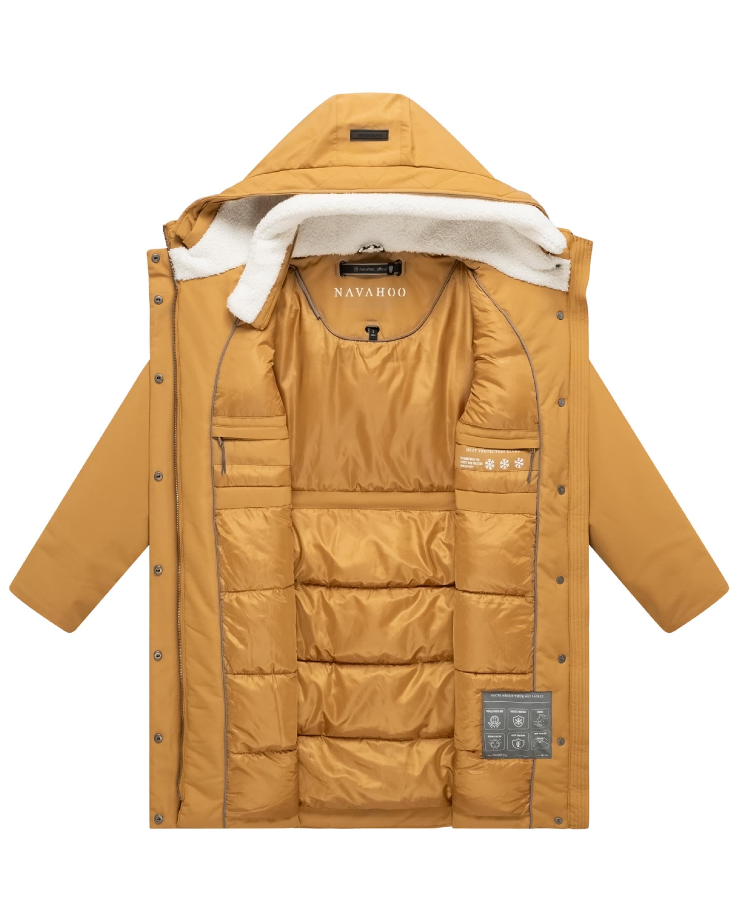 Cappotto invernale 'Bibber-Beauty 14' di NAVAHOO in giallo