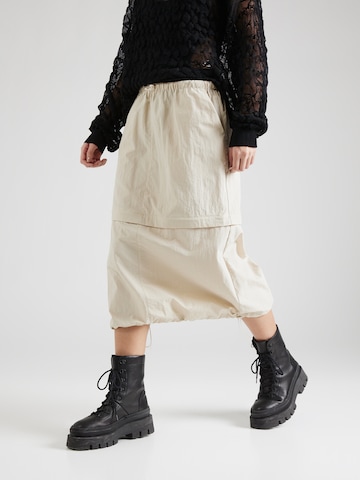 SOMETHINGNEW Skirt 'Noa' in Beige: front