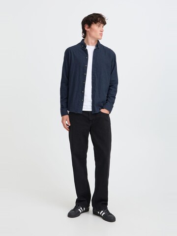 BLEND Regular fit Button Up Shirt 'Burley' in Blue: front