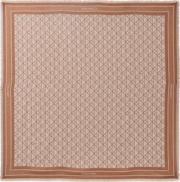 Calvin Klein Scarf in Brown: front