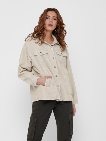 ONLY Between-Season Jacket 'Bitten' in Beige: front