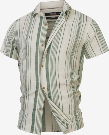 INDICODE JEANS Overhemd 'Kiss' in Wit: voorkant