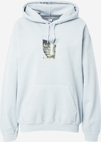 Sweat-shirt 'SMASH THE SYSTEM' BDG Urban Outfitters en bleu : devant