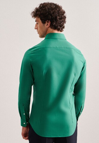 SEIDENSTICKER Slim fit Zakelijk overhemd in Groen