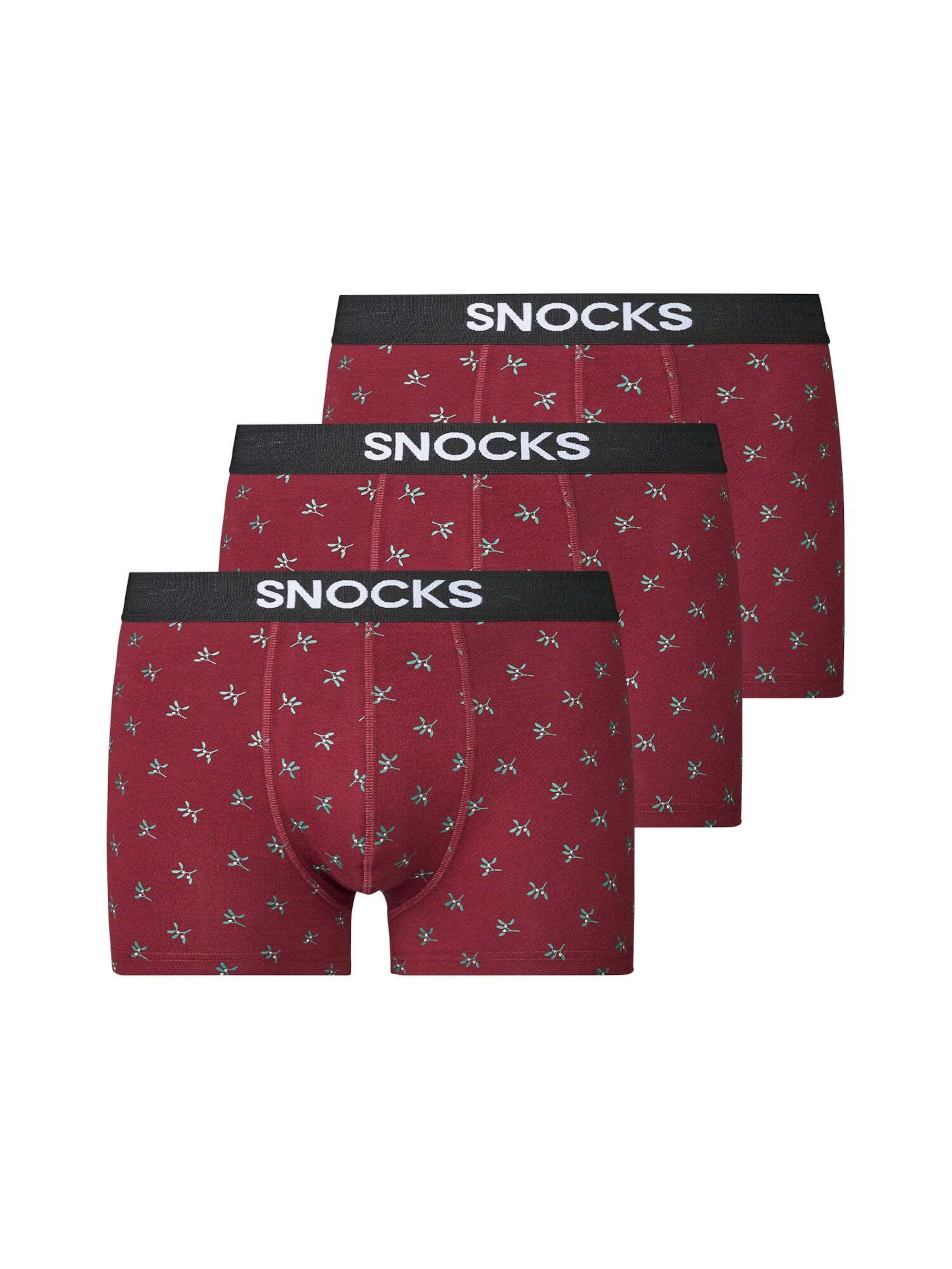 SNOCKS Boxershorts i röd: framsida