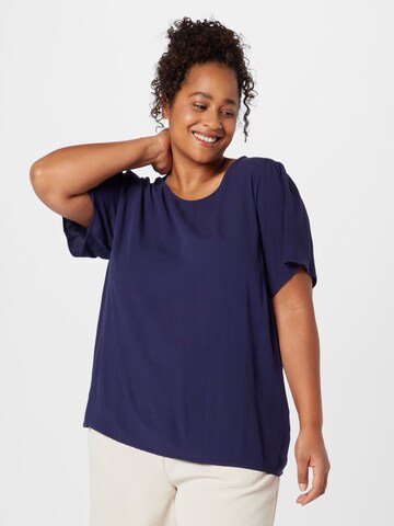 ONLY Carmakoma Shirt 'MIRANDA' in Blue: front