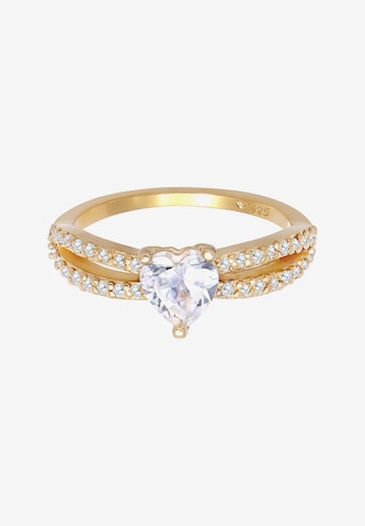 ELLI Ring Herz, Kristall Ring in Gold
