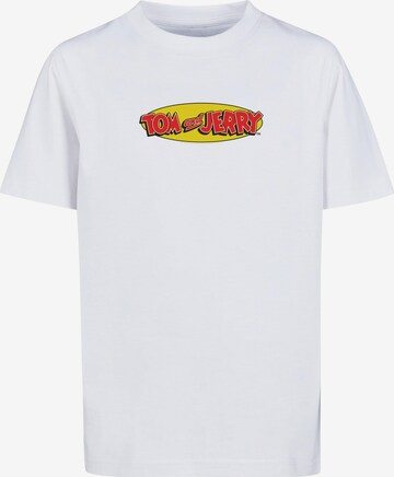 T-Shirt 'Tom and Jerry' ABSOLUTE CULT en blanc : devant